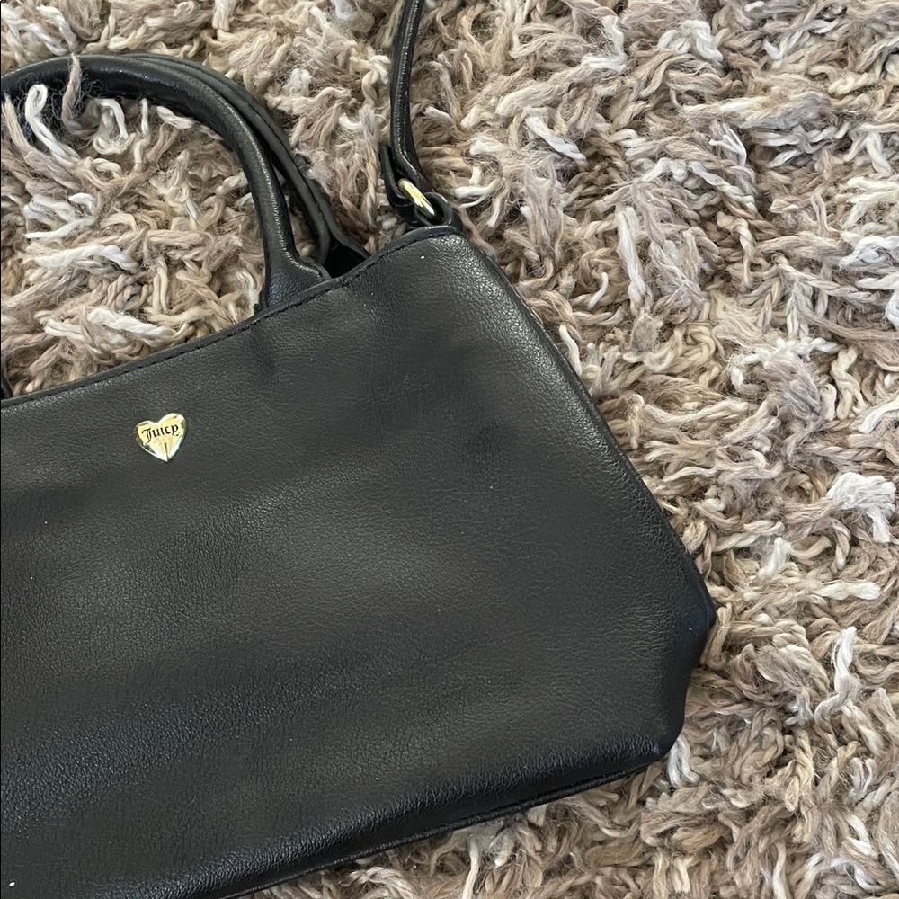 Juicy couture Black Handbag with Floral Scarf Accent - Picture 4 of 10